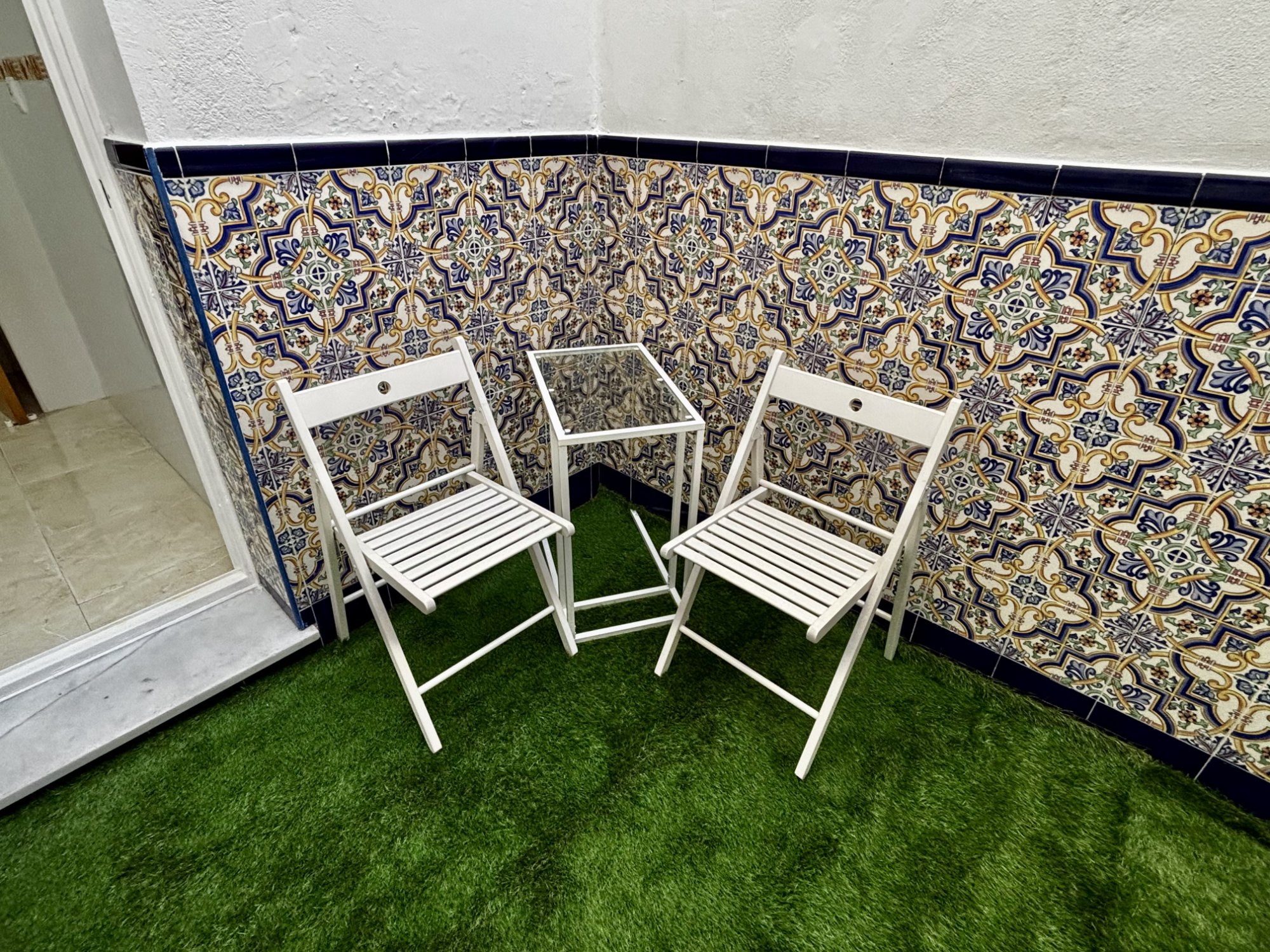 Patio con azulejos andaluces